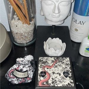 Gucci sterling silver heart earrings